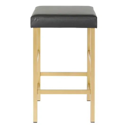 26" Gold Backless Counter Height Barstool - OSP Home Furnishings image {1}