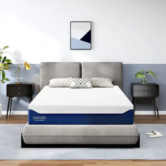 CSBDHOME 14 Inch Cooling Gel Infused Mattress for Pressure Relief, Bed in a Box CertiPUR-US Certified & Fiberglass Free image {11}