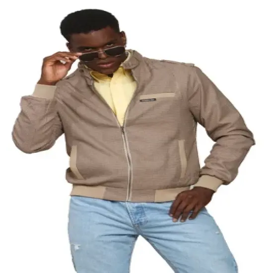 Members Only - Men's Clinton Houndstooth Iconic Racer Jacket image {2}