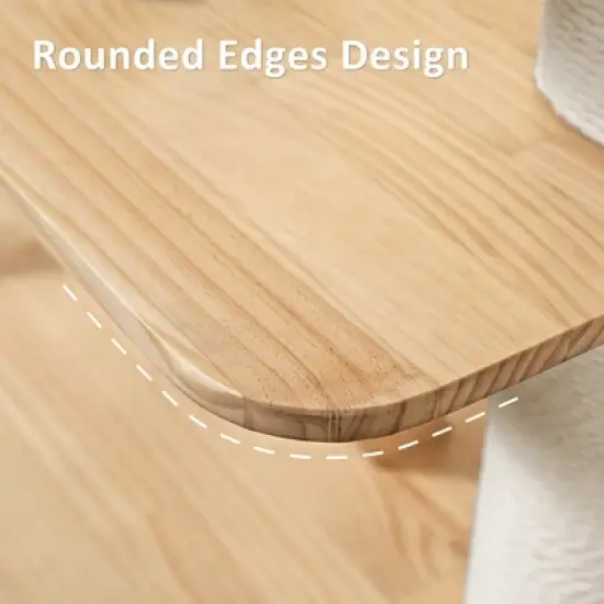 Modern Wooden Cat Tower,Beige,43.3" W &times; 23.62" D &times; 76.38" H image {5}