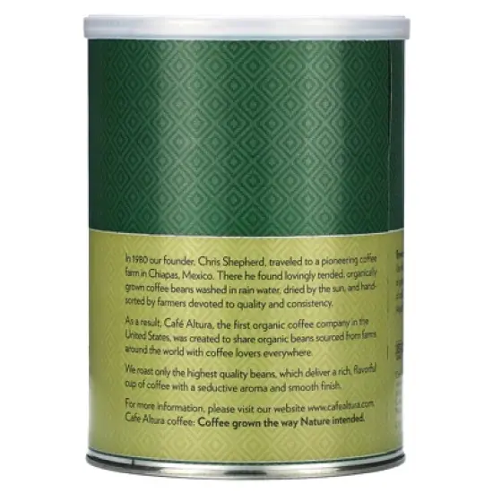 Cafe Altura Organic Coffee, Ground, Dark Blend, 12 oz (340 g) image {1}