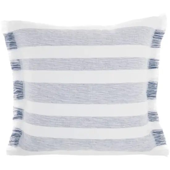 Life Styles Chambray Striped Throw Pillow - Mina Victory image {5}
