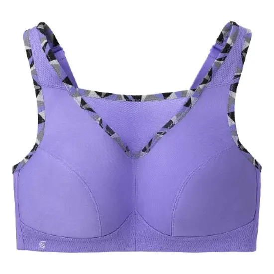 Glamorise Womens No-Bounce Camisole Sports Wirefree Bra 1066 Purple image {3}