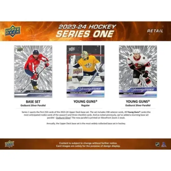 2023-24 Upper Deck Series 1 Hockey 4-Pack Blaster Box image {3}