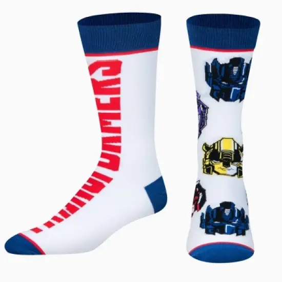 Odd Sox, Transformers Split, Funny Novelty Socks, Adult, Large image {1}