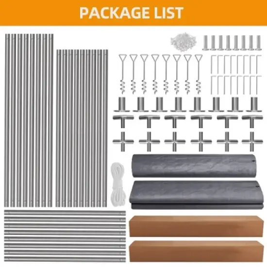 10x20 Ft Carport Heavy Duty Canopy, Portable Garage with Removable Sidewalls Doors & Windows image {3}