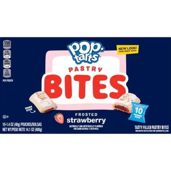 Pop-Tarts Bites Frosted Strawberry Pastries - 10ct /14.1oz image {9}