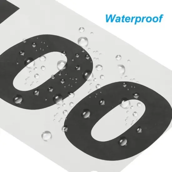 Unique Bargains Waterproof Reusable Tearproof Running Bib Numbers White 7 x 4 Inch 500 Pcs image {4}