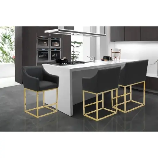 Cordele Counter Height Barstool Black - Chic Home Design image {3}
