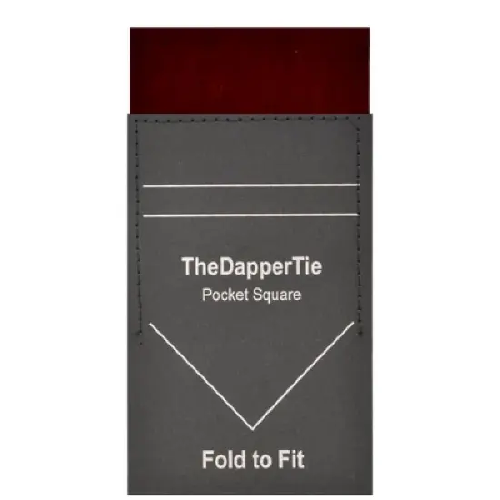 TheDapperTie - Men's Extra Thick Cotton Flat Pre Folded Pocket Square on Card image {6}