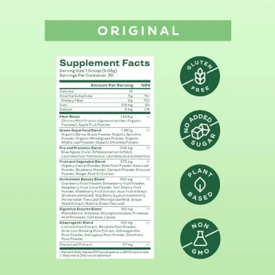 BLOOM NUTRITION Greens and Superfoods Powder - Original image {3}