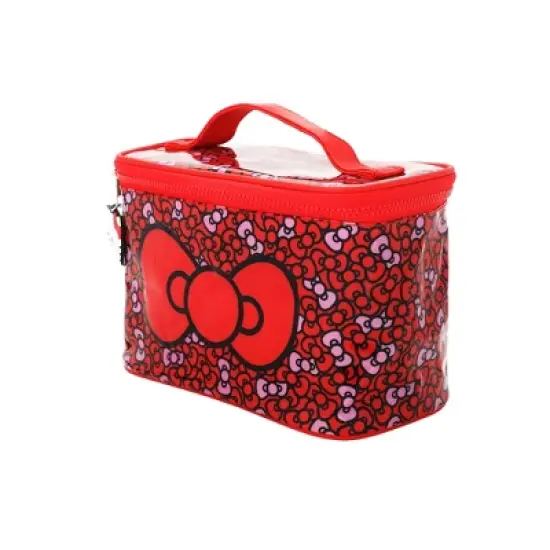 Hello Kitty Bows Clear Plastic Printed Cosmetic Case image {2}