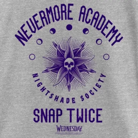 Girl's Wednesday Nevermore Academy Nightshade Society T-Shirt image {1}