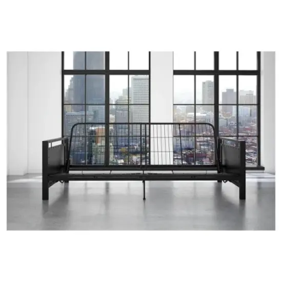 Henley Metal Arm Futon Frame Black Metal - Dorel Home Products image {10}