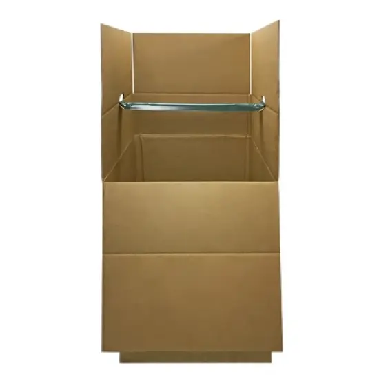 UBMOVE Shorty Space Saving Wardrobe Moving Boxes (Bundle of 6) 20" x 20" x 34" Moving Boxes image {3}