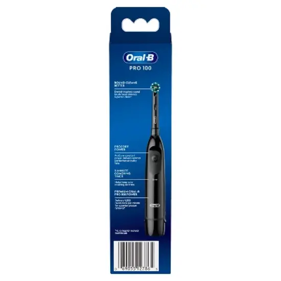 Oral-B PRO 100 Crossaction Battery Powered Toothbrush - Black image {3}