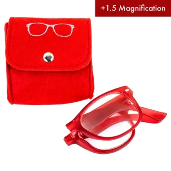 4 Pairs of Global Vision Eyewear Foldable Bifocal Reading Glasses with +1.5 Bifocal Clear, Clear, Clear, Clear Lenses image {4}