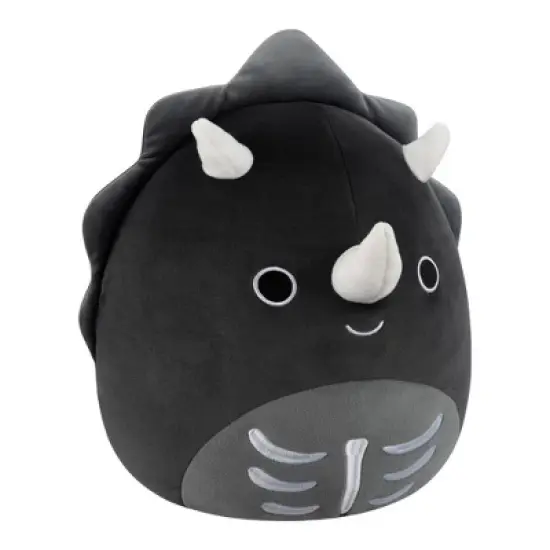 Squishmallows 12" Black Skeleton Triceratops Medium Plush image {4}