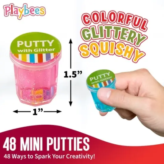 Playbees Glitter Mini Putty 48PK image {2}