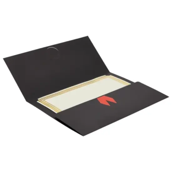 Paper Junkie 12 Pack Black Tri Fold Certificate Holders for Letter-Size 8.5 x 11, Graduation Folder, Diploma Cover, 12.5 x 9.2 In image {7}