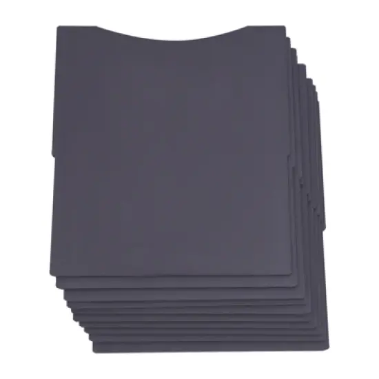 YIYIBYUS Vertical Desktop Sorter, 11 Compartment File Organizers, Black, Letter-size Shelves image {5}