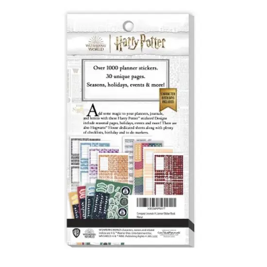 Wizarding World Harry Potter 1000ct Seasons and Events Planner Sticker Book image {1}