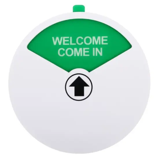 Unique Bargains 3 Options Magnetic Adhesive Decor Home Business Privacy Sign image {5}