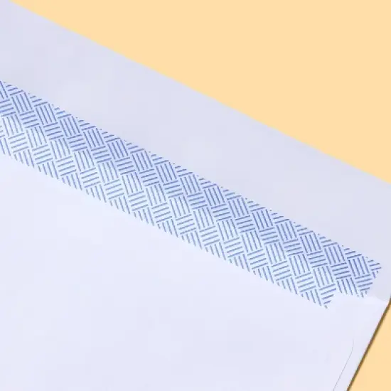 125ct 4" x 9.5" Security Envelopes White - up&up&trade;: Business Mailing, Letter, Legal, Gummed Flap, Paper, 125 Pack image {1}