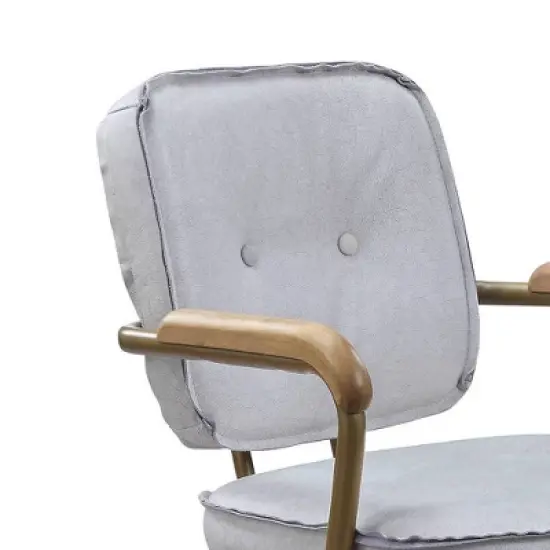 25" Siecross Grain Leather Reclining Accent Chair Vintage White - Acme Furniture image {3}