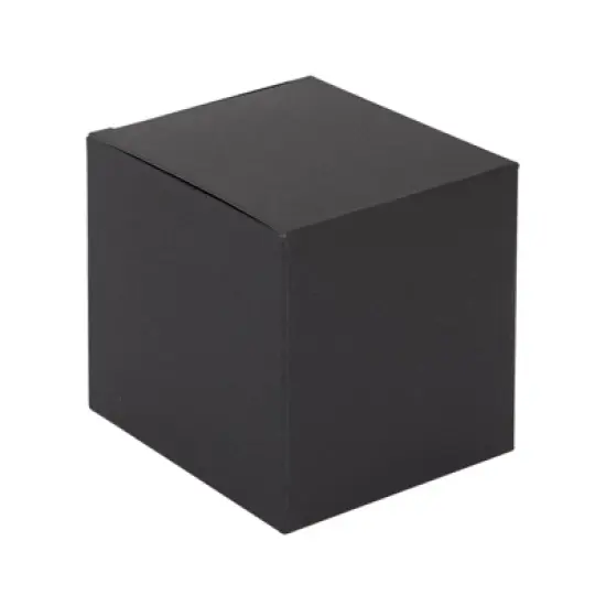 Stockroom Plus 50 Pack Kraft Black Paper Gift Boxes, Bulk Set with Ribbon & Stickers (3x3x3 In) image {4}