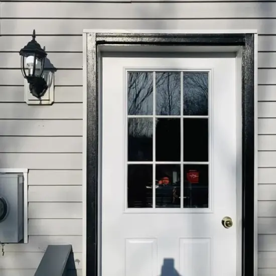 C Cattleya 1-Light Die-Cast Aluminum Outdoor Wall Sconce with Black Finish, 2 Pack image {2}