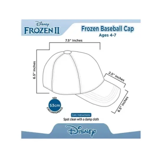 Disney Frozen Elsa and Anna Girls Baseball Hat image {4}