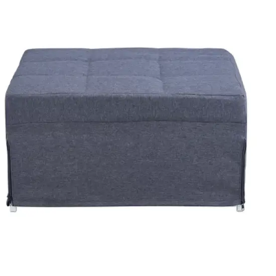 Folding Ottoman Bed with Adjustable Backrest, Modern Futon Couch, Convertible Chair into Sofa Bed for Living Room Apartment Office Small Space image {12}