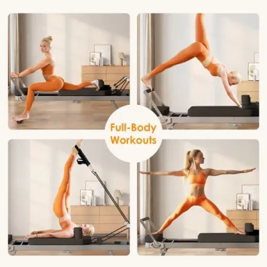 Dexmalle Foldable Pilates Reformer Machine for Home Use image {1}