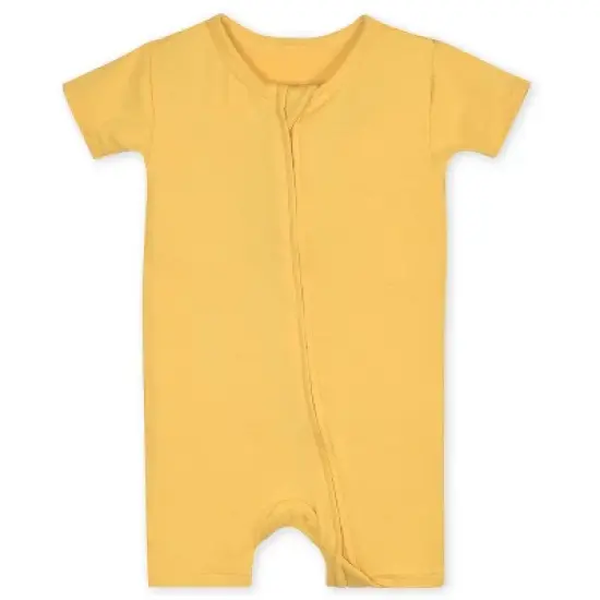 Gerber Buttery-Soft Snug Fit Short Sleeve Romper image {15}