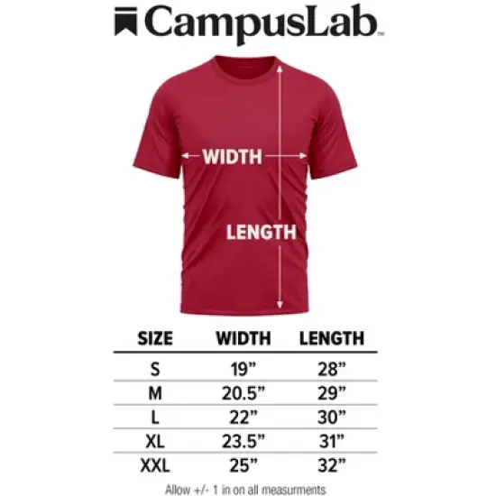 Men's Campus Lab Gardner Webb University Men's Sport Active T-Shirt Left Chest Logo image {5}