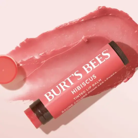 Burt's Bees Tinted Lip Balm - Hibiscus - 0.15oz image {7}