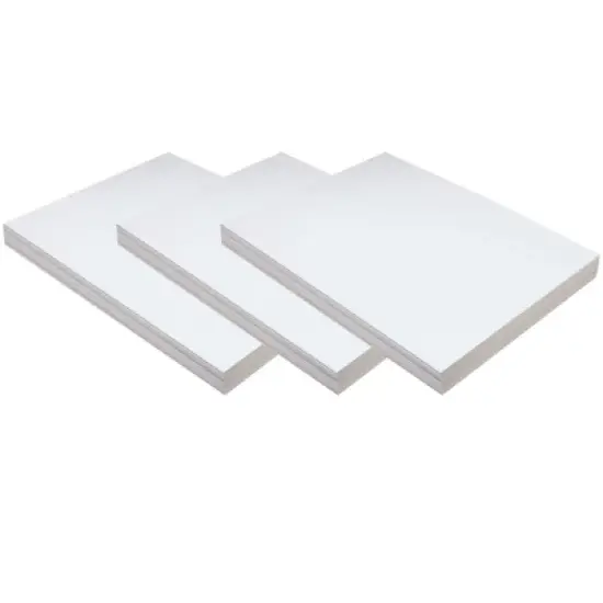Pacon&reg; Medium Weight Tagboard, White, 9" x 12", 100 Sheets Per Pack, 3 Packs image {4}