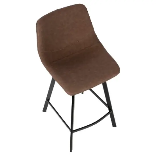 Set of 2 26" Outlaw Industrial Counter Height Barstool - Lumisource image {6}