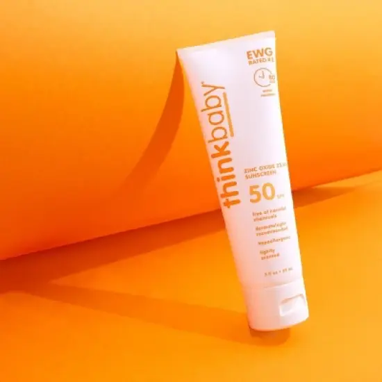thinkbaby Mineral Sunscreen Lotion SPF 50 - 3 fl oz image {3}