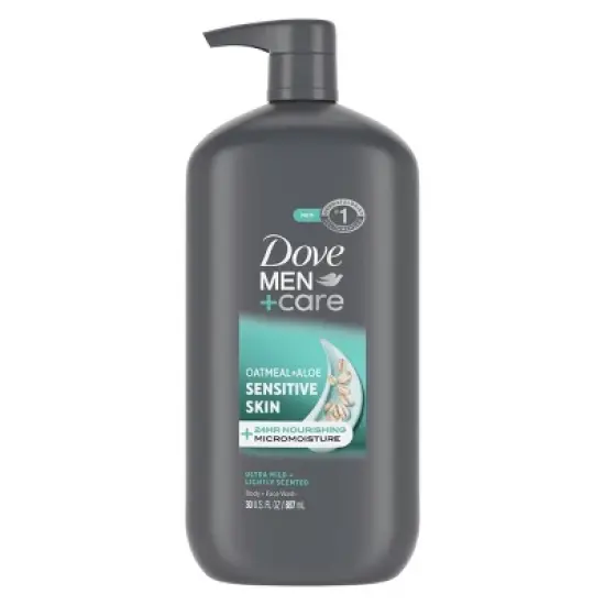 Dove Men+Care Sensitive Skin Body & Face Wash - Oatmeal & Aloe - 30 fl oz image {5}