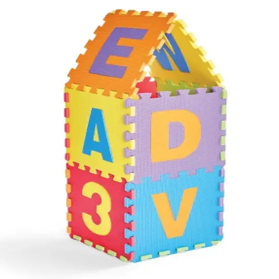 Kidoozie ABC & 123 Puzzle Playmat, Foam Playmat with Storage Bag for Toddler or Preschooler, Ages 12m+ image {1}