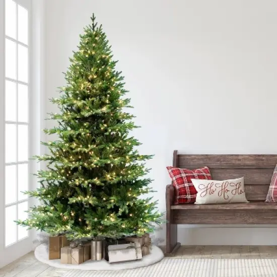 7.5ft Pre-Lit Full Berkshire Fir Artificial Christmas Tree - Puleo image {4}