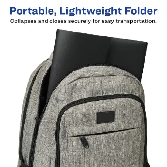 Avery Slide & View Expanding File Folder, 6 Pockets, Letter Size, 1 Black Folder (73542) image {3}