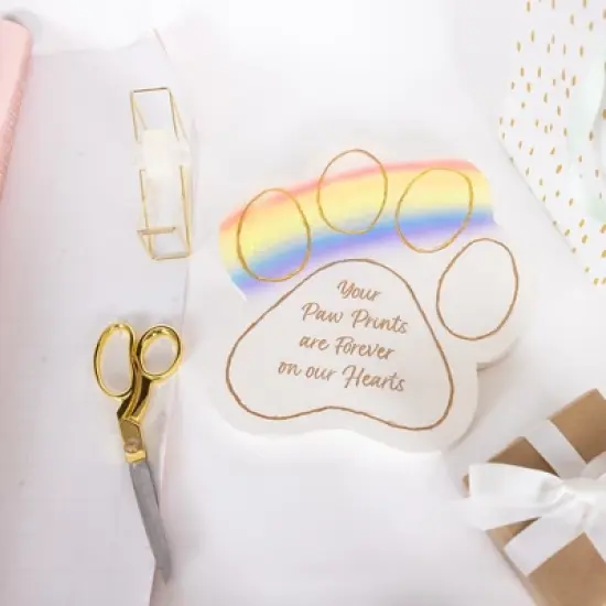 Pavilion Gift Company - Pawprints - 11" Pawprint Garden Stone - Stepping Stones and Pathways image {3}