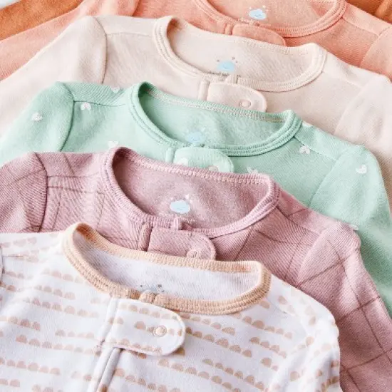 Baby Girls' 6pk Cotton Sleep N' Play - Cloud Island&trade; image {2}