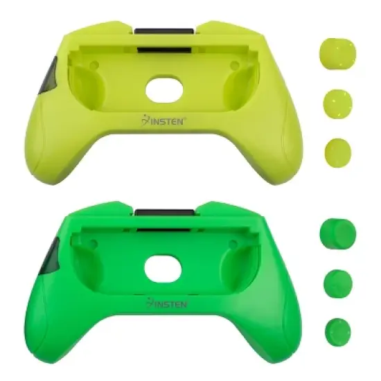Insten 2 Pack Controller Grips Compatible with Nintendo Switch Joy-Con Controllers, Neon Green, Neon Yellow image {8}