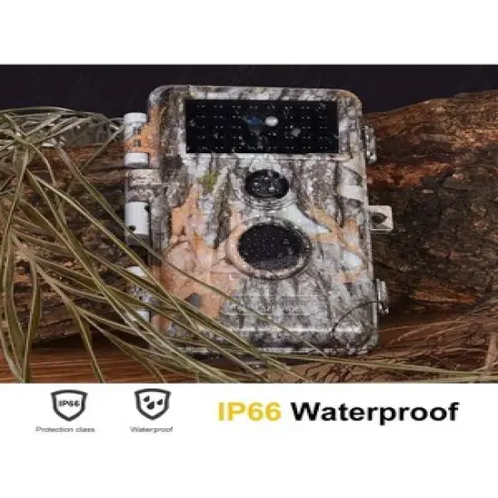 BlazeVideo 2-Pack 24MP 1296P H.264 Waterproof Photo and Video Game and Trail Cameras with MP4 Video, No Glow, Night Vision, Time Lapse, Time Stamp image {4}