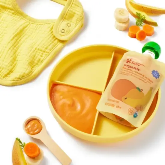 Organic Banana Carrot Mango Baby Food Pouch - 3.5oz - Good & Gather&trade; image {2}