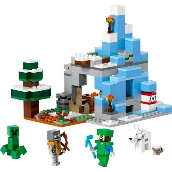 LEGO Minecraft The Frozen Peaks Cave Mountain Set 21243 image {1}